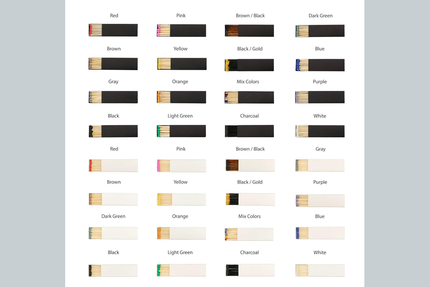 Customizable Baby Shower Matchboxes – Set of 10 – Cute Baby Design – Colorful Matchsticks – Perfect for Baby Shower Favors (2" Matchsticks, Baby #3)