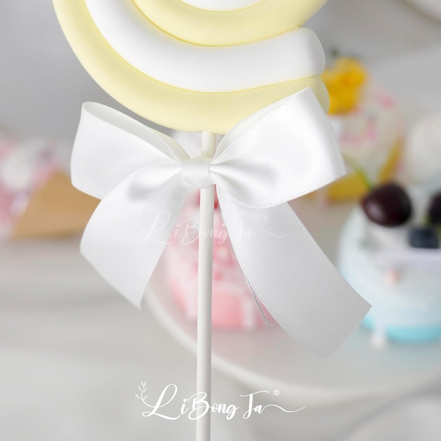 3.5" White Bow Satin Pre-Tied Bows for Gift Wrapping, Small Bows for Crafts, Premade Bows, Candy Apple Bows, Twist Tie Bows for Cake Decorating, Party Favor, Wedding Decoration-36 Counts