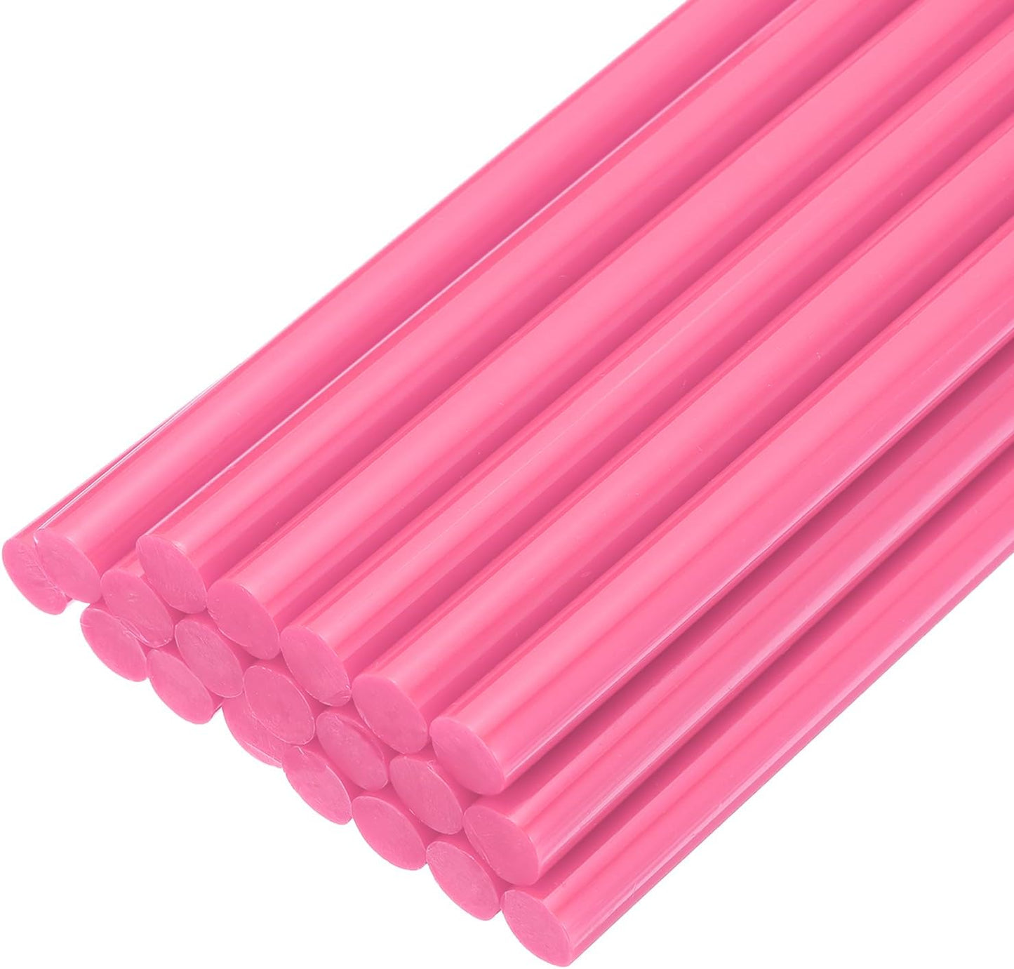 uxcell 20pcs Hot Glue Sticks for Glue Gun 7mm/0.28-inch x 8-inch Mini Hot Melt Adhesive Glue Stick Pink