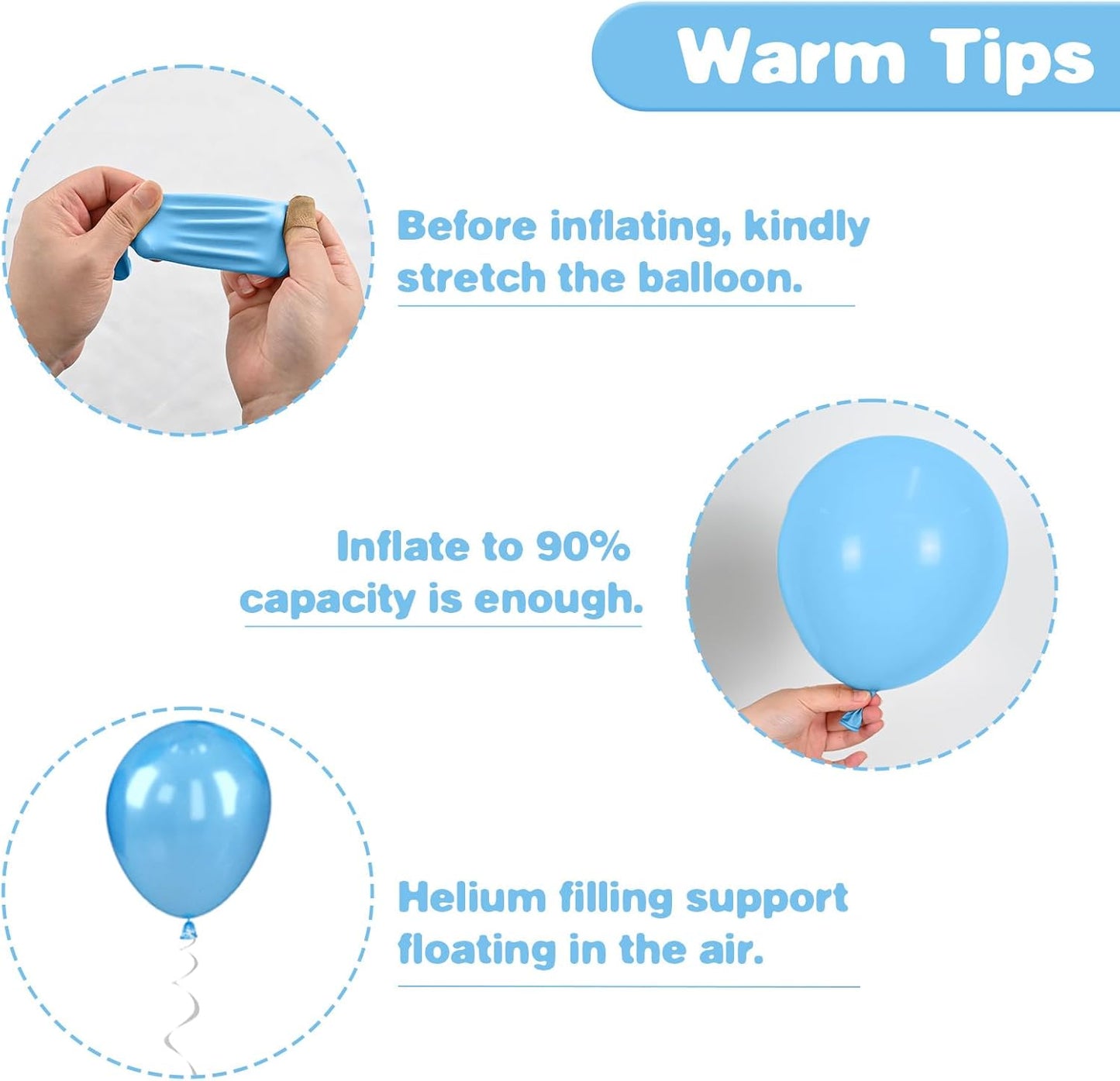 Blue and Silver Balloons, 12 Inch Navy Blue Balloons, Pearl Blue Metallic Silver Confetti Balloon Latex for Boys Birthday Baby Shower Gender Reveal Bachelor Party Graduation Decorations