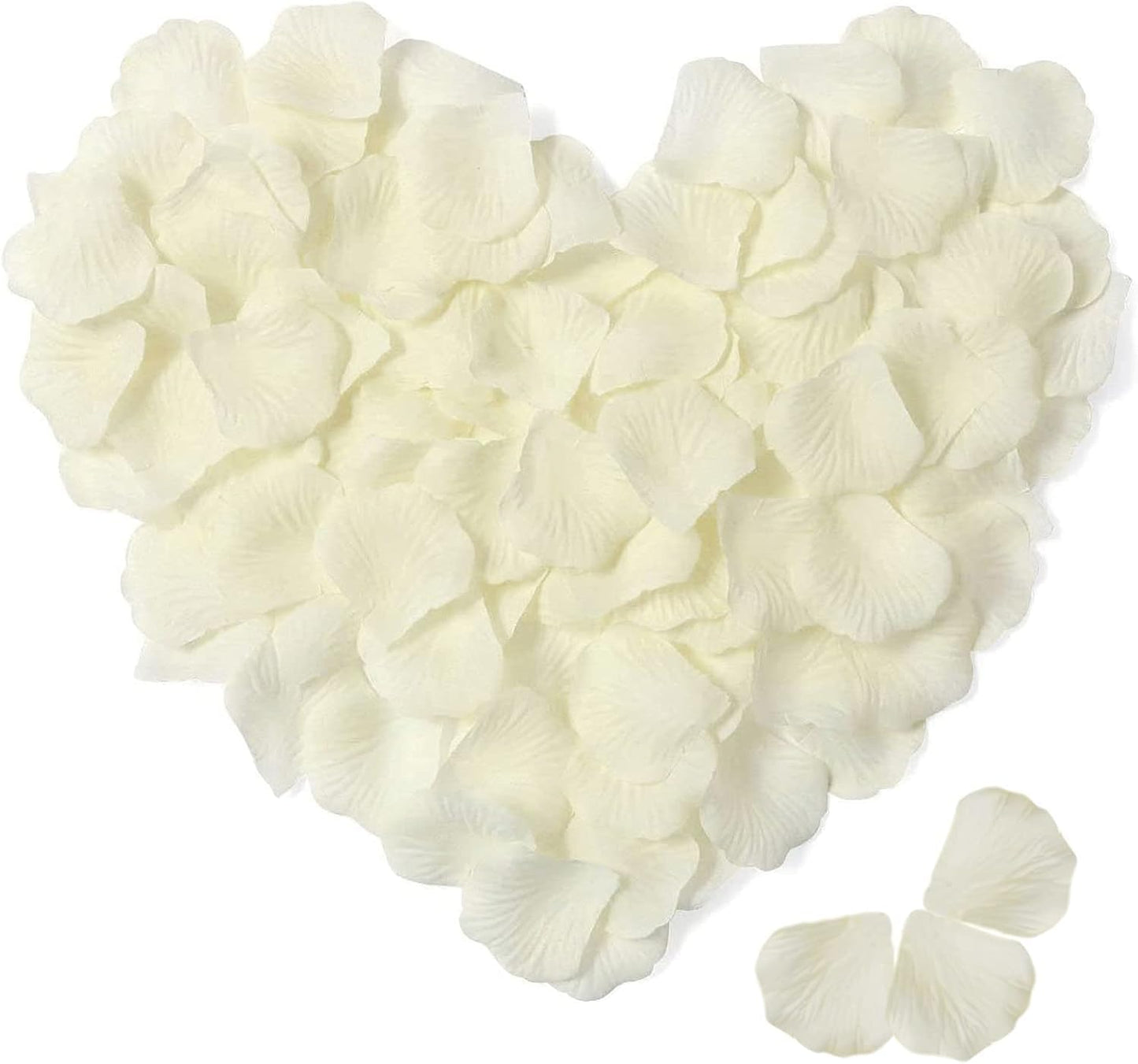 1000 Pcs Artificial Fake Rose Petals,Flower Petals for Romantic Night, Engagement, Party, Wedding, Event Flower Decorations, in Bulk(Beige)
