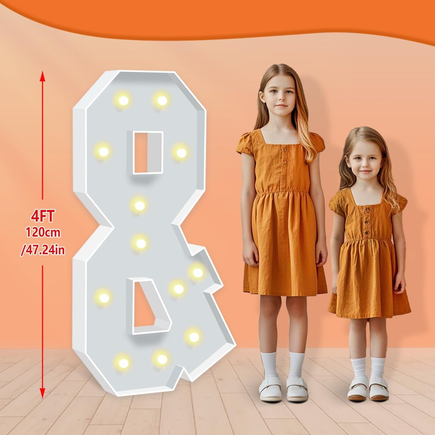 4FT Marquee Light Up Letters &, Big Mosaic Marquee Letters for Party, 4 Feet Tall Giant Letter Sign for Balloons Birthday Anniversary Wedding Party Decoration