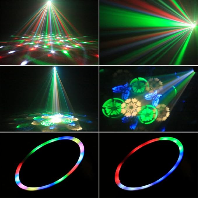Mini Moving Head Light, 30W Compact Led DJ Stage Lights Moving Head Beam Spot with Halo Effects, Remote/ DMX512/ Sound Control for Wedding DJ Party Disco Club Small Venues