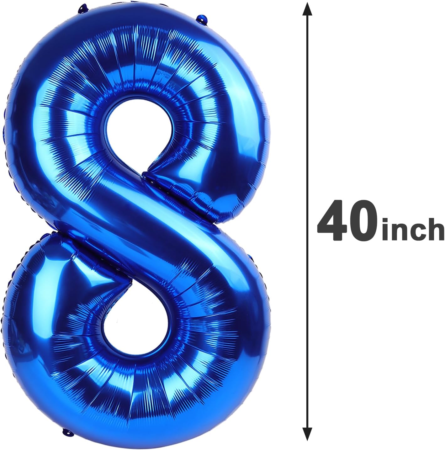 Giant Navy Blue 80 Balloon Number 40 Inch, 80 Number Balloons Birthday Supplies, 80 Year Old Birthday Party Celebration, 80 Balloons Graduations Anniversary Decorations