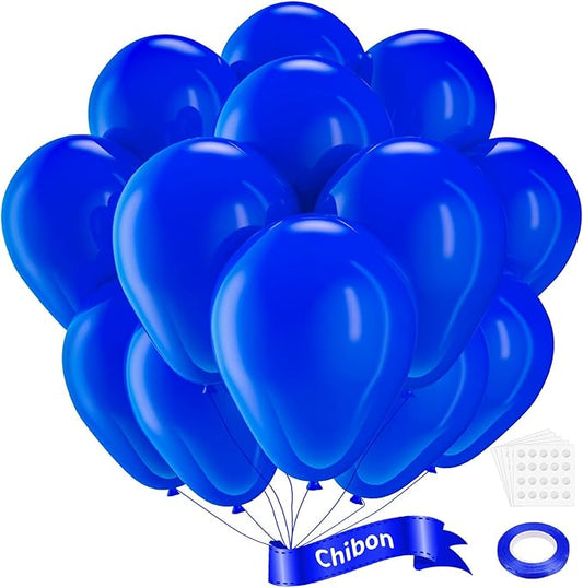 Navy Blue Latex Balloons, 100pcs 12inches Round Helium Navy Blue Balloons for Birthday Baby Shower Wedding Birthday Party Decorations