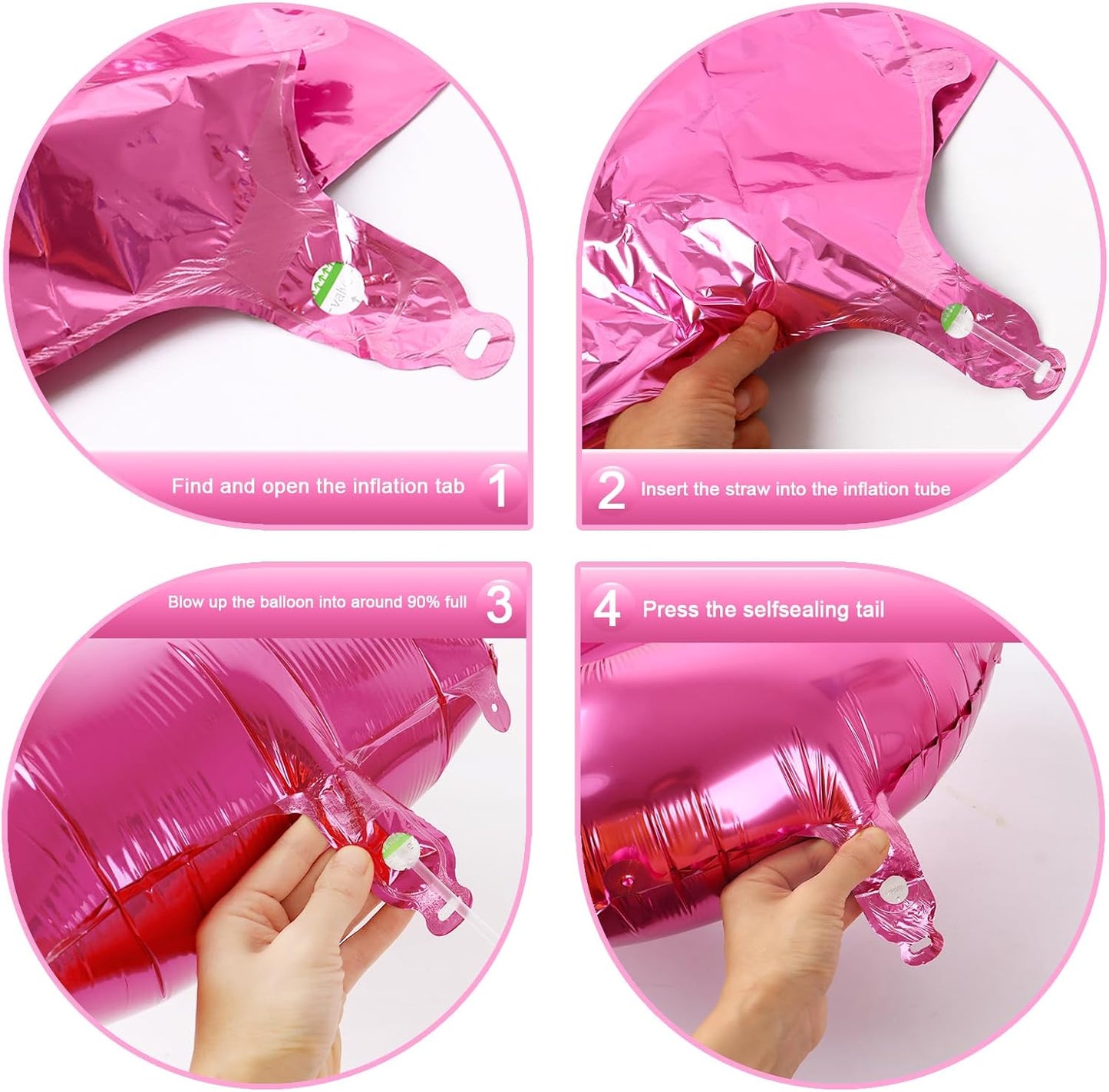 Pink Foil Number 8 Balloon 40 Inch, Helium Mylar Eight Number 8 18 28 38 48 58 80 88 Birthday Balloons, 8th Pink Women Men Wedding Anniversary, Graduations Party Supplies