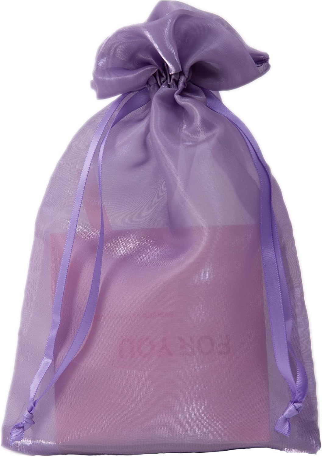 QIANF 20 Pcs Purple Organza Bags 6X9 inch for Wedding Favors with Drawstring, Large Mesh Gift Bags Jewelry Pouch for Candy Bridal Shower Party Favor Baby Shower Christmas