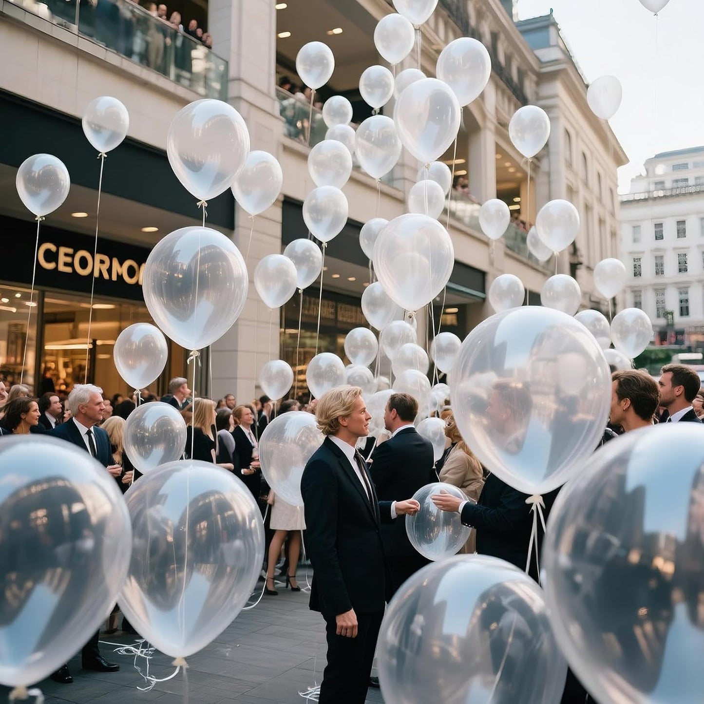 KAWKALSH Clear Balloon 12 Inch, 110pcs Latex Party Balloons Helium Bright Color for Birthday Baby Shower Wedding Party Supplies Arch Garland Decoration