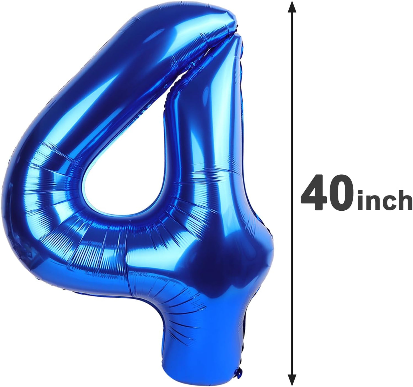 Jumbo Mylar Navy Blue 24 Number Balloon 40 Inch, Big Number 24 Balloons Birthday Decorations, 24 Year Old Birthday Party, Large Size Digit Numbers Balloon Supplies