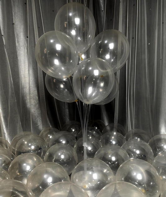 300 Pack Clear Balloons 12 Inch Latex Clear Latex Party Balloon Bulk for Various Party Events Decorations