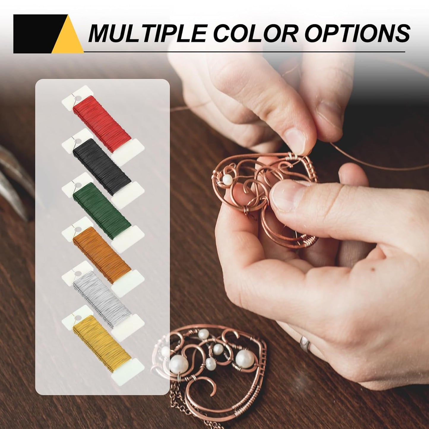 MECCANIXITY 190 Yards/575 Feet 27 Gauge Metal Floral Wire Black Flexible Paddle Thin Floral Wires for Craft, Christmas Wreath, Flower Arrangement, Wedding, Total 5 Roll