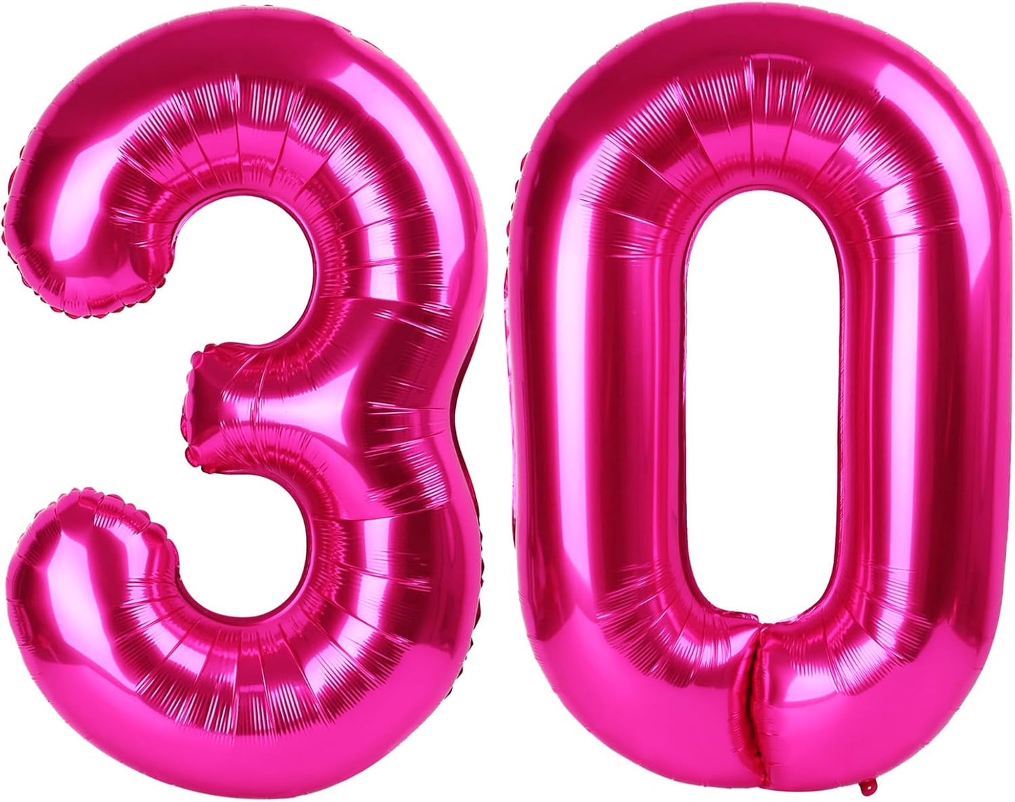 40 Inch Hot Pink 30 Number Balloon