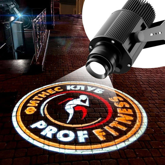 GOBO Projector Custom Logo Projector Lights for Store Business or Outdoor Wall Street Waterproof Ip67 HD Led for Shop Advertising and Wedding (35W)