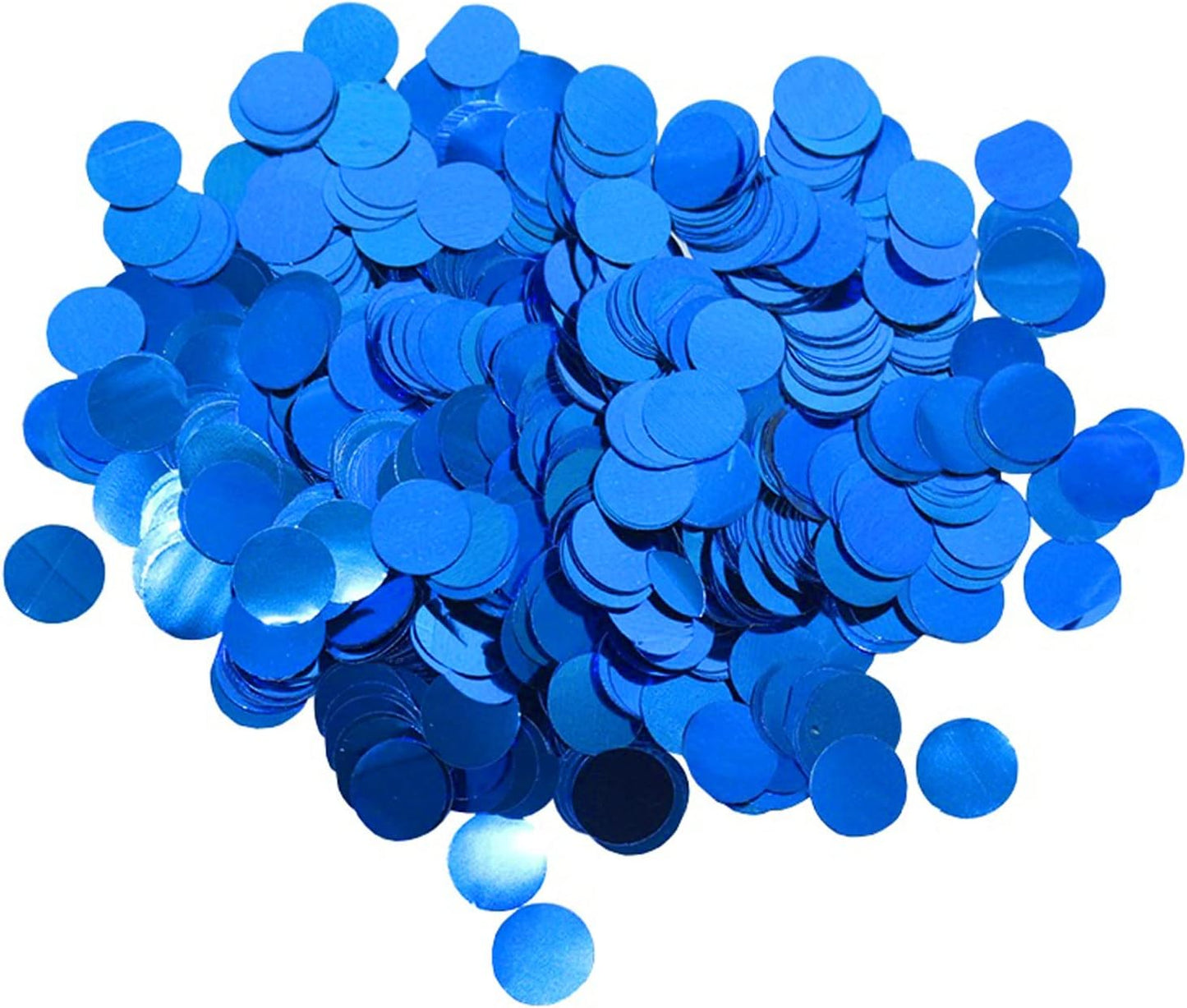 Blue Foil Confetti,Round Dots Glitter Table Confetti,Sparkling for Party Decorations(1.76 OZ)