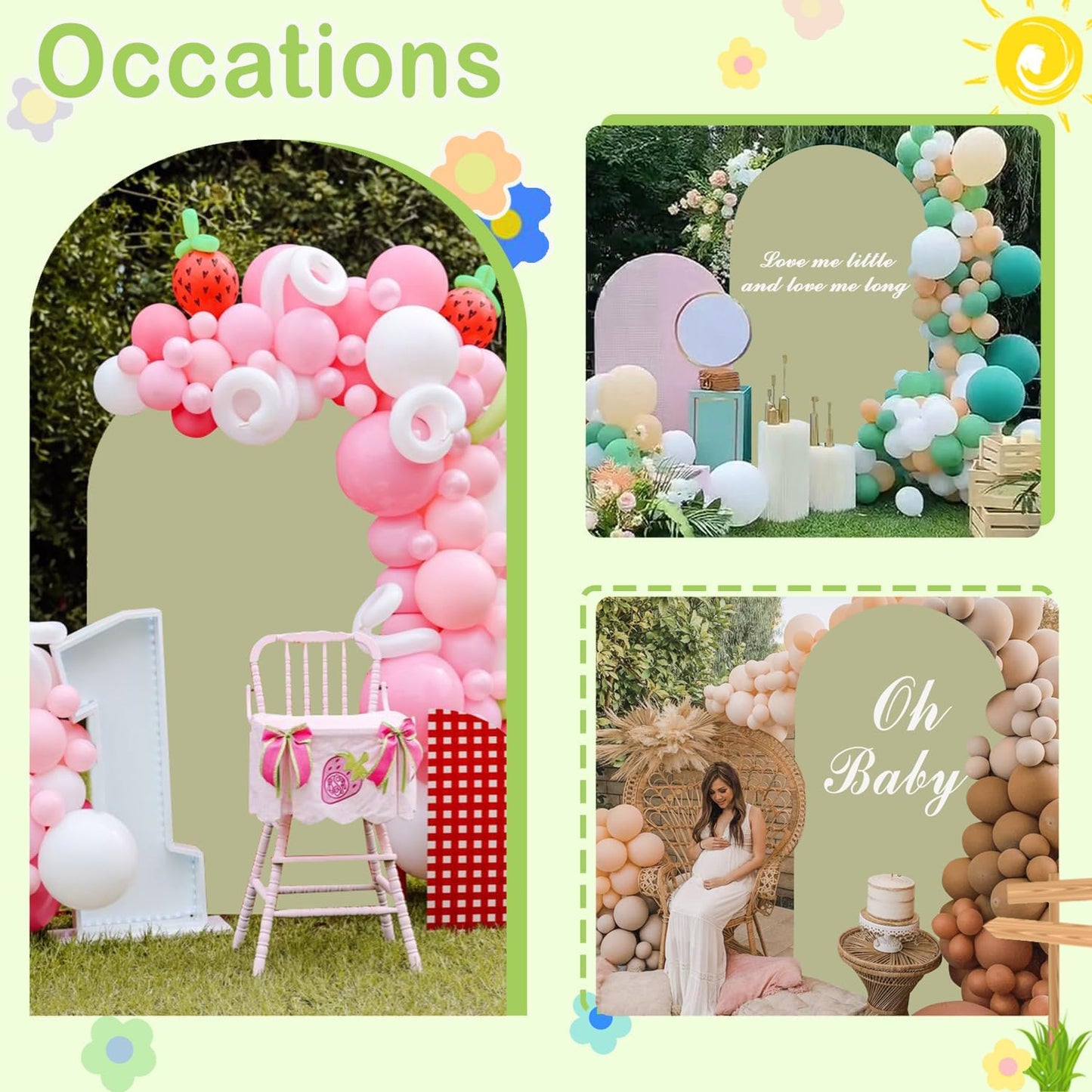 Sage Green Arch Cover 7.2 ft Arch-Backdrop-Cover Wedding Arched Stand Covers Spandex Arch Covers Stretchy Backdrop for Half Round Frame Green Back Drop Cover for Baby Shower Party Decorations