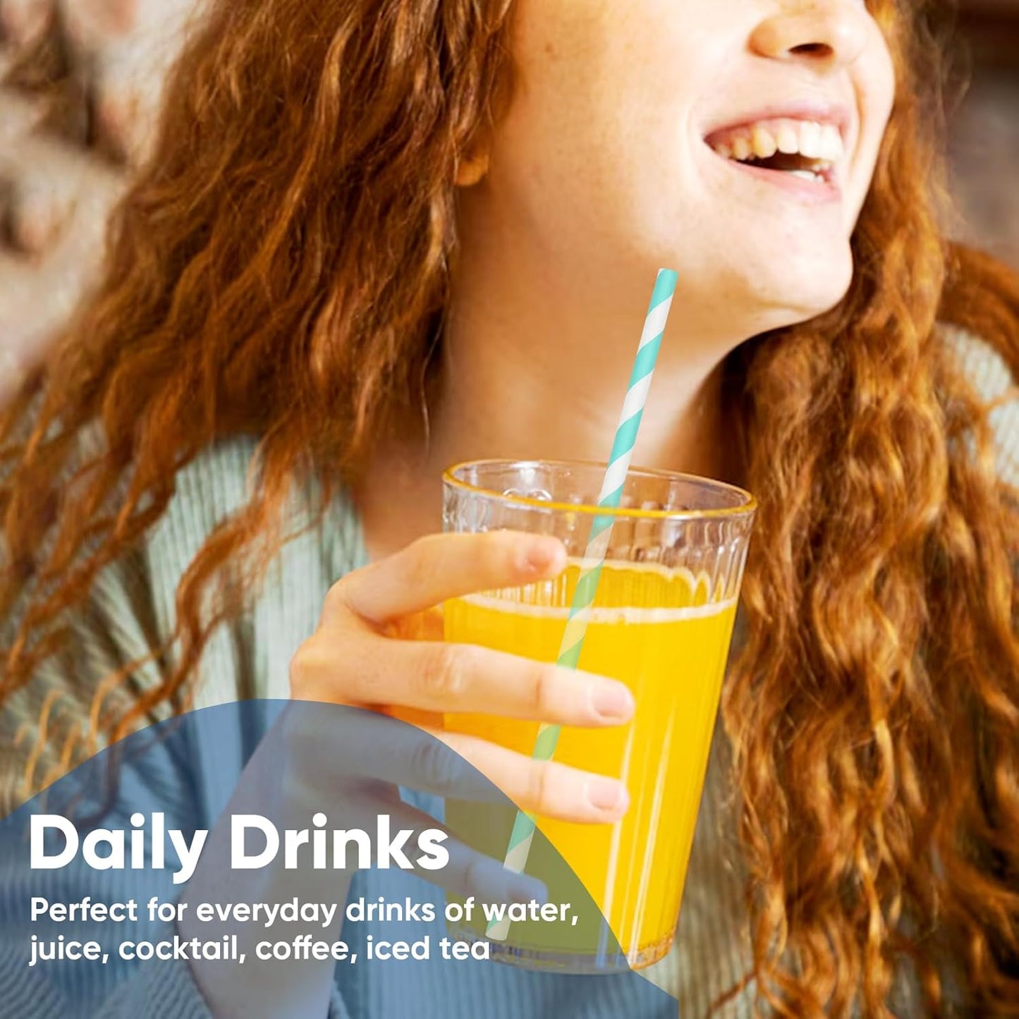 7.75" Colorful Striped Paper Drinking Straws, 500 Counts in Bulk, 10 Assorted Colors, Disposable & Biodegradable - for Bar, Restaurant, Party, Crafts, Cake Pops