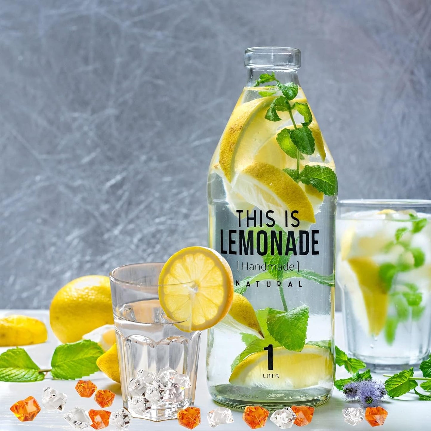 HappyFiller 1000 PCS Fake Crystal Ice Rocks Cubes in Gift Box,Clear Acrylic Stones Treasure Gems for Flower Vase Filler,Table Scatters,Wedding Centerpieces,Party Decor,Photography Props,Crafts