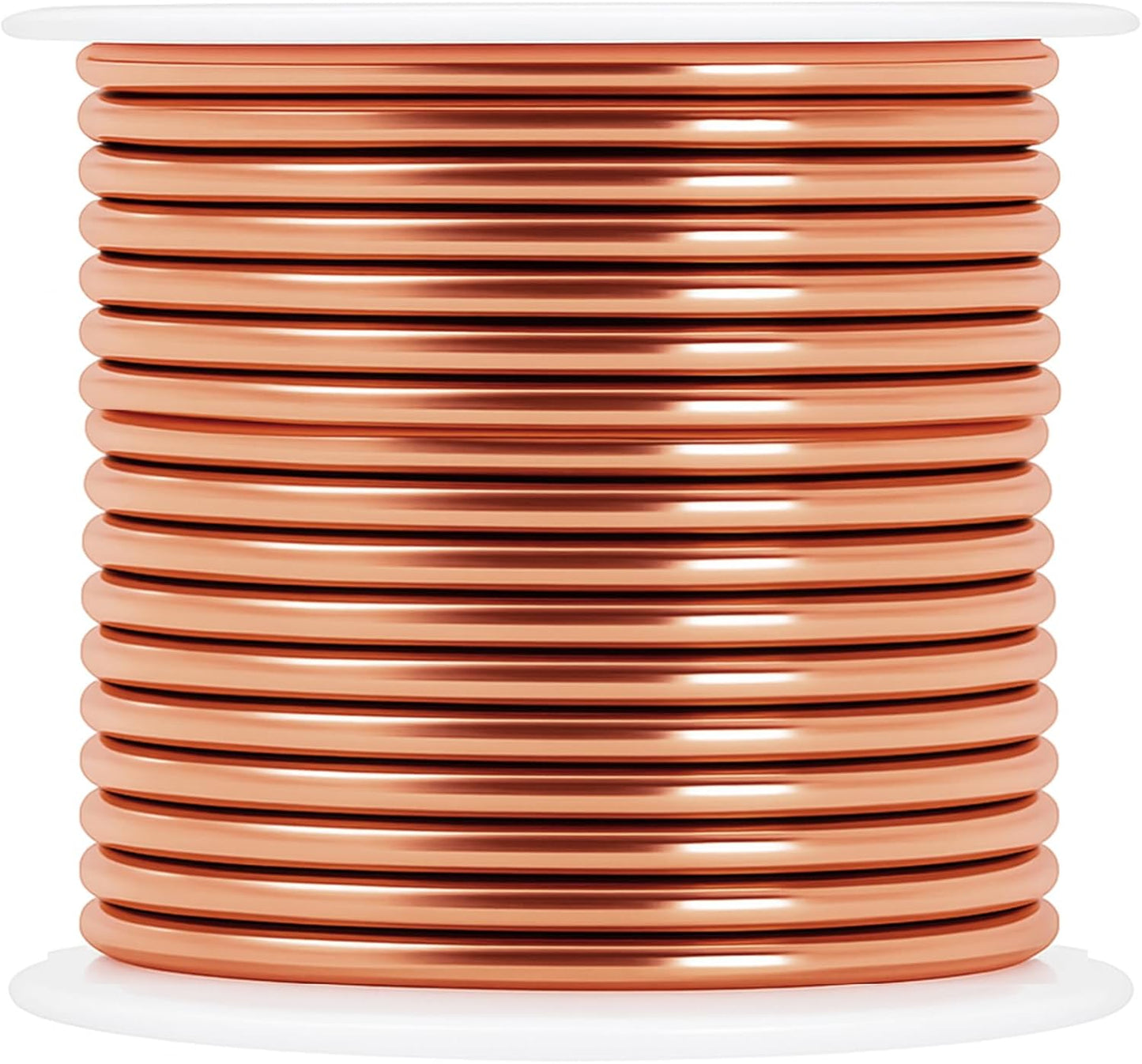 Mandala Crafts 13 Gauge Anodized Aluminum Craft Wire for Jewelry Making - 300 FT Colored Flexible Silver Copper Tone Wire - Bendable for Bonsai Armature Crafting Sculpting