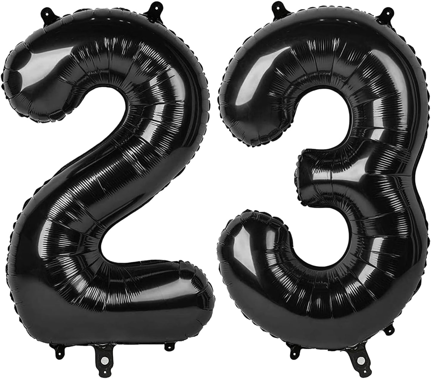 Black Number 23 Balloon - 40 Inch, Birthday Party Decorations, Anniversary & Graduation Supplies