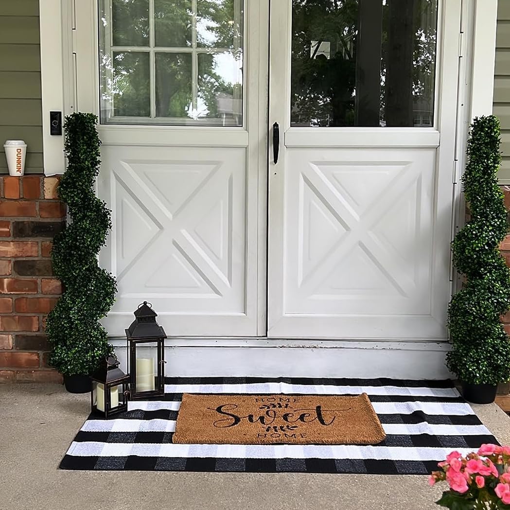 NEEDOMO Lanterns Decorative Outdoor&Indoor, Set of 2 Large Bronze Metal Lantern Decor with Glass, Candle Holder for Porch, Patio, Garden, Balcony, Wedding, Table Centerpiece Decorations