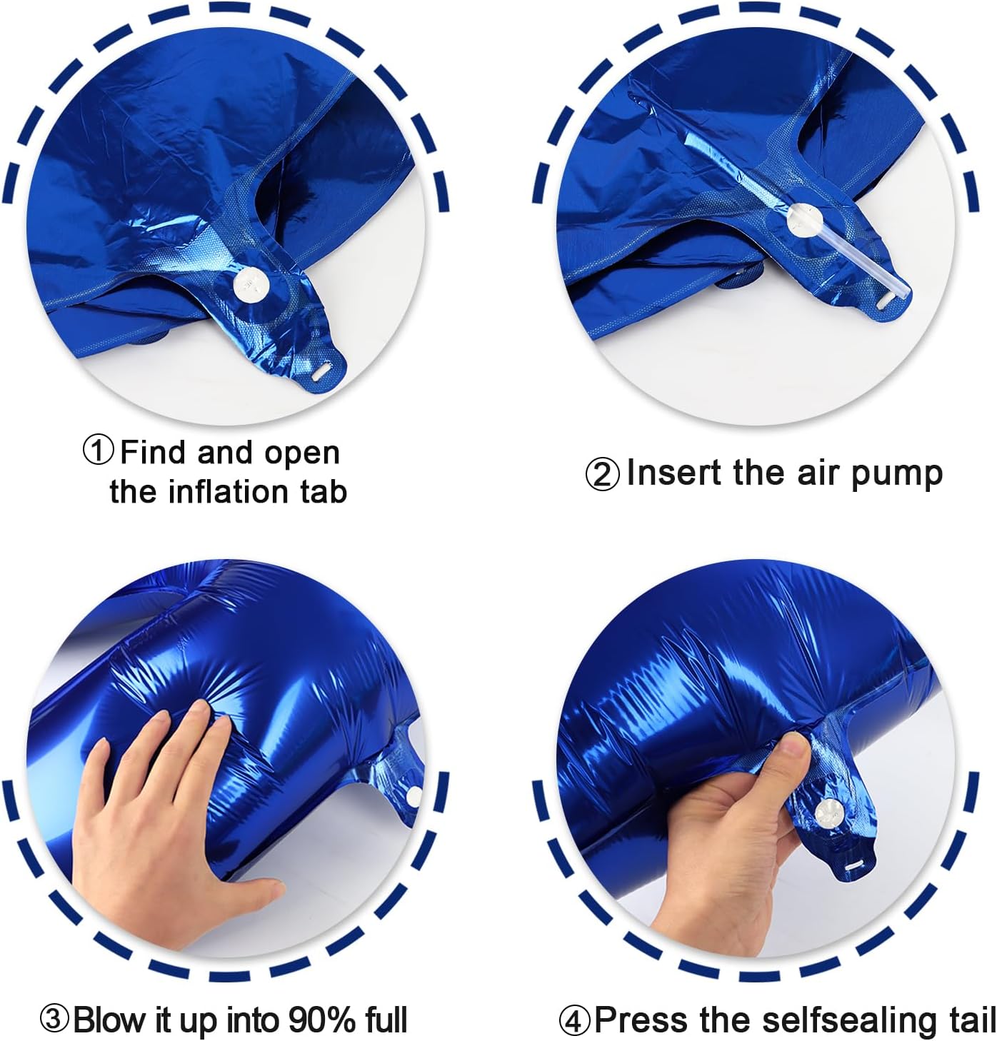 Night Blue 40 Inch Large Number 5 Birthday Balloon, 2025 Five 5th 15 25 35 50 55 Birthday Celebration Decorations, Night Blue Foil 5 Mylar Helium Balloons Girl Boy Anniversary Party Supplies