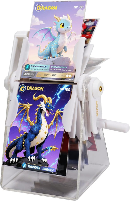 24-Slot Card Flip Book Display Stand,Trading Card Holder with Clear Protector for Gaming Cards, MTG, Sports Cards (Baseball/Basketball)