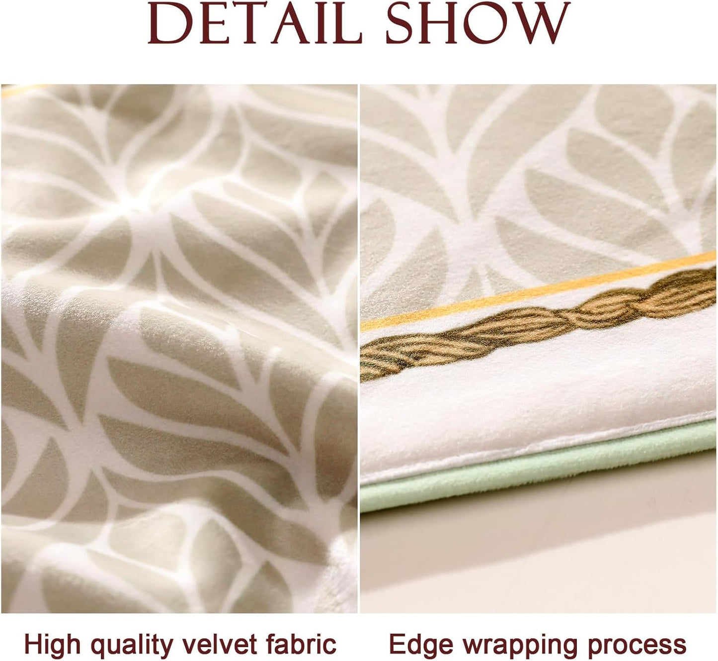 patdrea Designer Elegant French Floral Velvet Table Runner 102 Inch Long,Green with Orange Blossoms Pattern Table Mat, Decor for Kitchen Dining Coffee Table Cabinet Banquet Thanksgiving,12"*102"