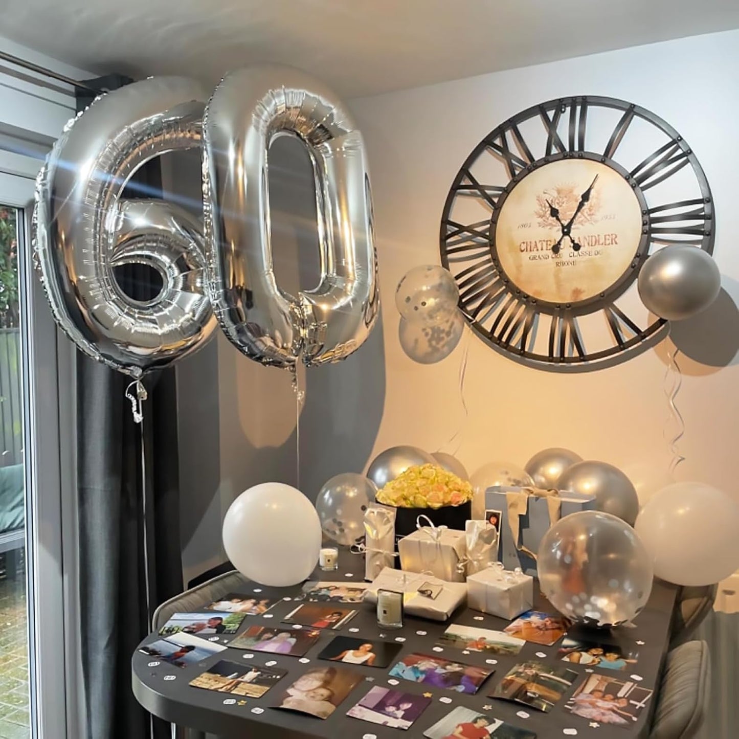 Silver 16th Birthday Balloons for Boys, 40 Inch Mylar Self Inflating 16 Balloon Number, Big Foil 1 and 6 Helium 16 Balloons for Women Men Girls Birthday Party Decorations Anniversary Decor Supplies