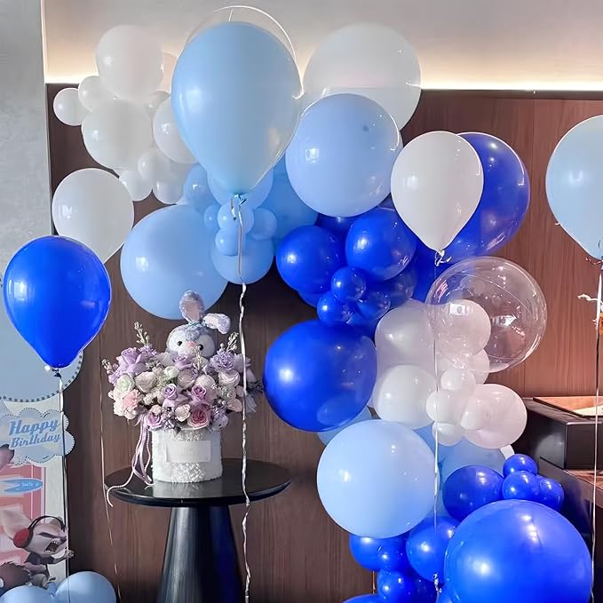 Navy Blue Latex Balloons, 150pcs 5 inches Round Helium Navy Blue Balloons for Birthday Baby Shower Wedding Birthday Party Decorations