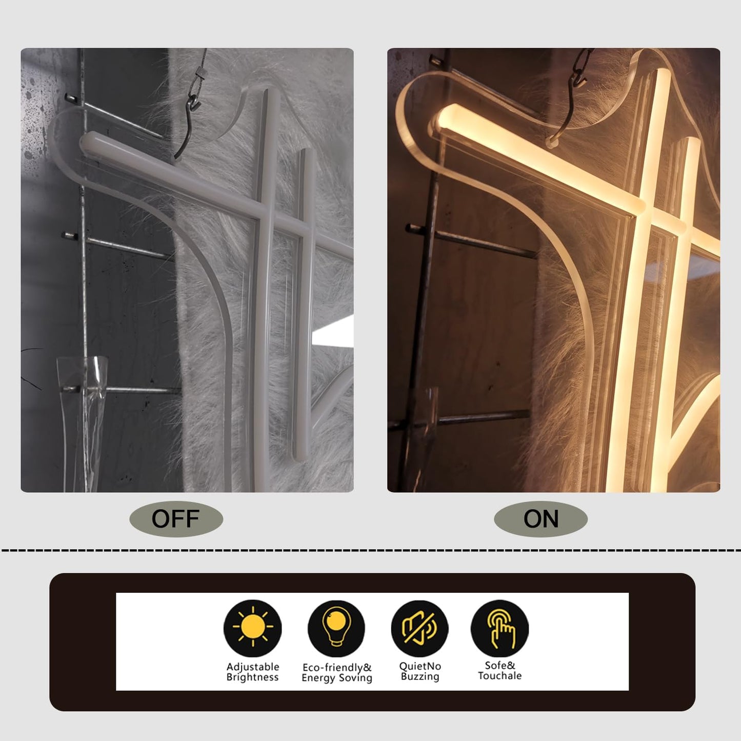 This Must Be The Place Neon Sign 80.5" x 14.3" Light for Home Bedroom Cafe Bar Hanging Wall Decor Sign Anniversaries Wedding Birthday Backdrop （Super Large Style）