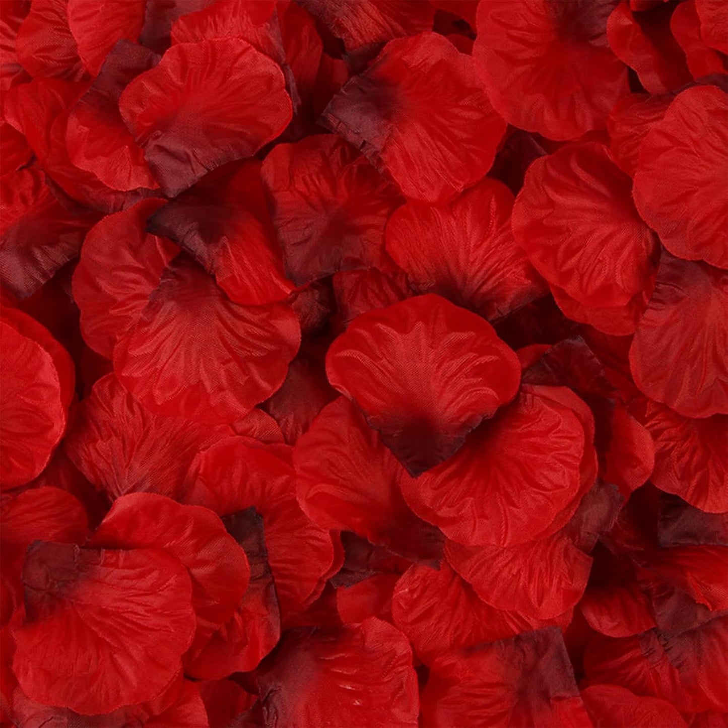 1000 Pcs Artificial Fake Rose Petals,Flower Petals for Romantic Night, Engagement, Party, Wedding, Event Flower Decorations, in Bulk(Dark Reddish with Black)