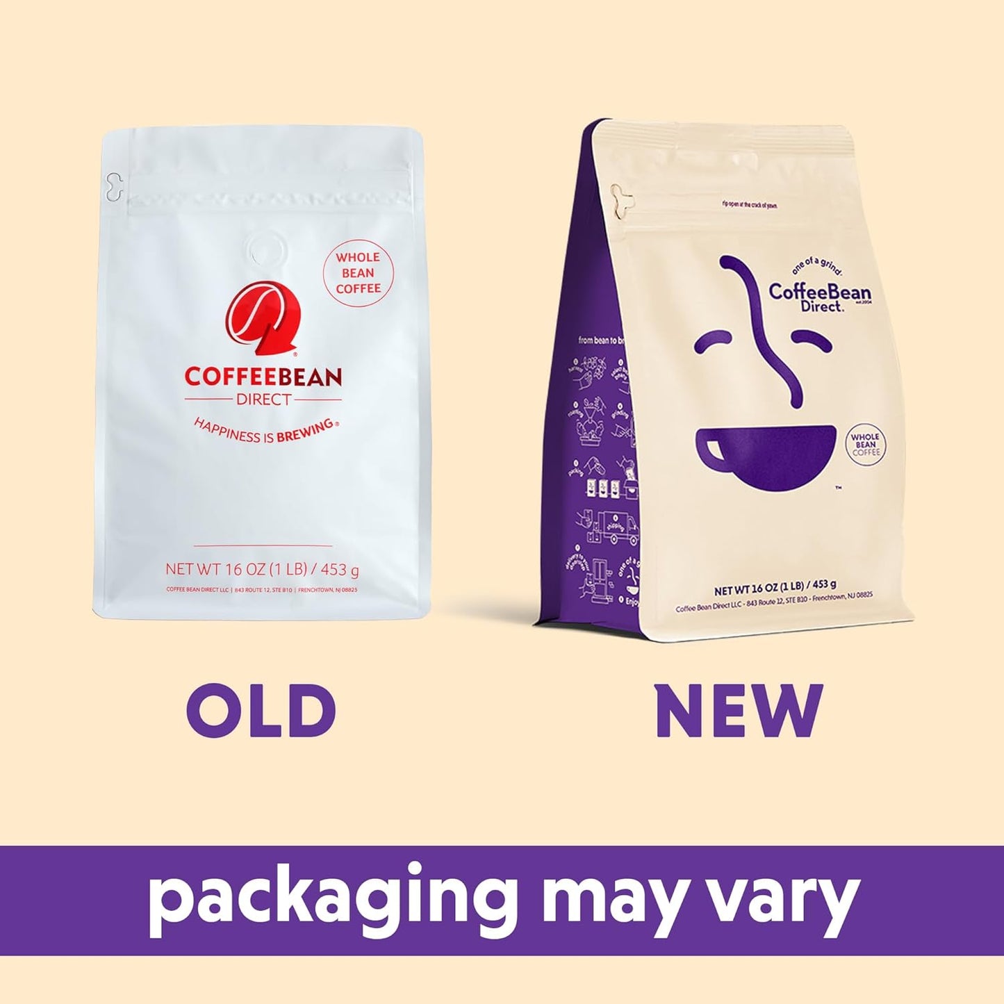 Coffee Bean Direct Super Dark Espresso, Whole Bean Coffee, Very Dark Roast, 1 Pound Bag (Pack of 1)