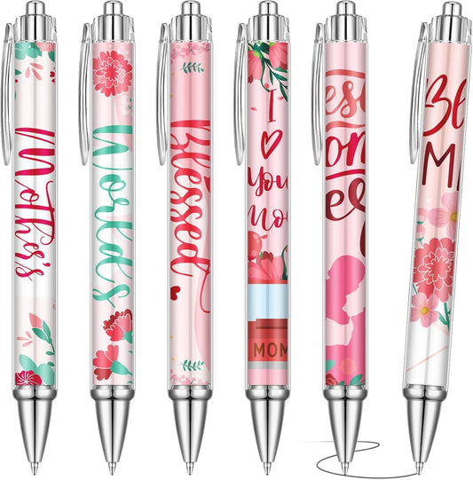 24 Pcs Christmas Appreciation Gifts Pen for Mom Mothers Christmas Stocking Stuffers Xmas Party Favors Cute Pen Thank You Gift Ideas for Women Birthday Journaling Accessories Office Souvenir