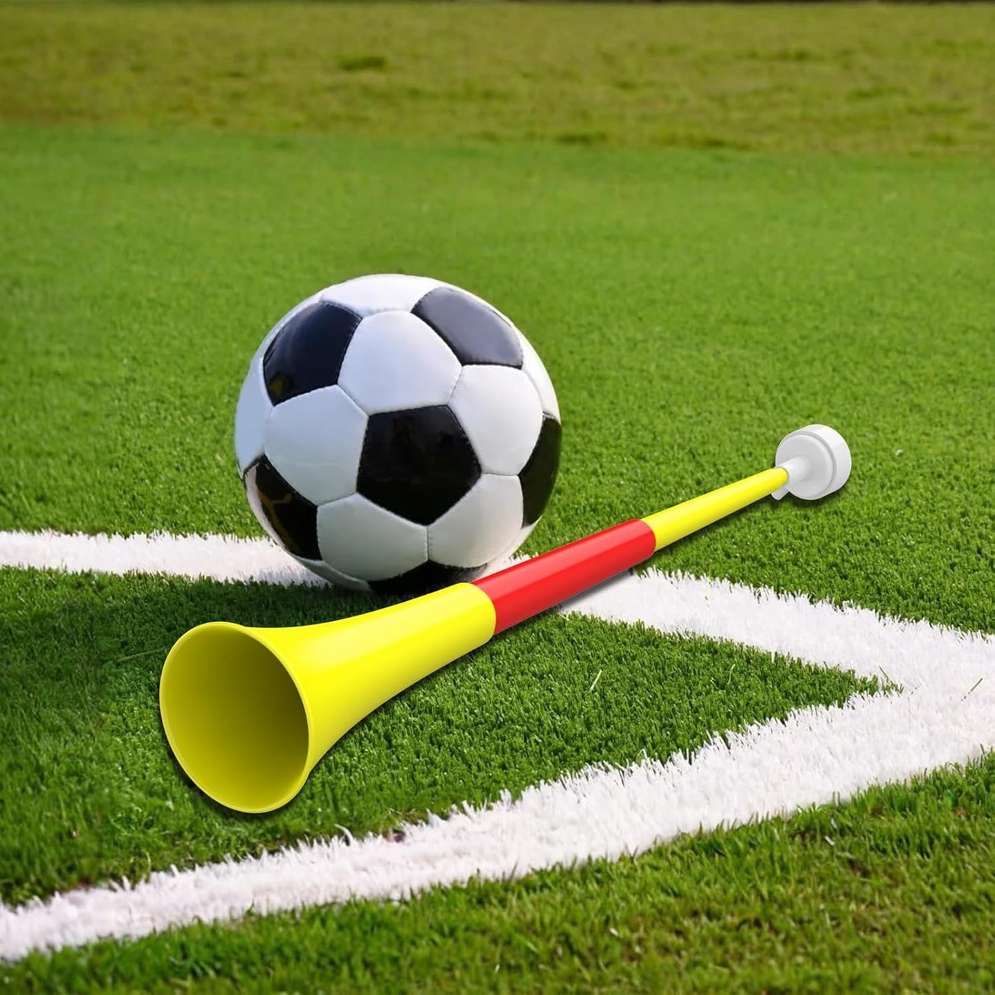 Collapsible Stadium Horn Noise Maker 24 Inch VuvuzelaPlastic Trumpet Blow Horns Noisemakers for Sporting Events Graduation Games School Sports Party Supplies Favors Accessories