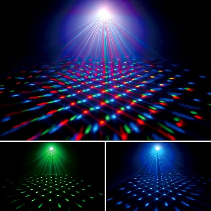 Disco Light Mini Party Lights Sound Activated LED 6 Colors Night Lighting with Remote Control Home Room Dance Parties Christmas Halloween Birthday