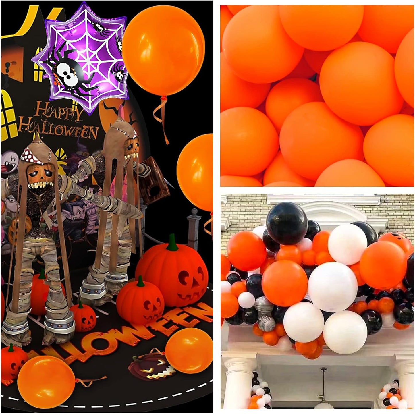 110pcs Orange Balloon 12 inch, Orange Latex Balloons for Birthday Party Baby Shower Wedding(with 2 Ribbons).