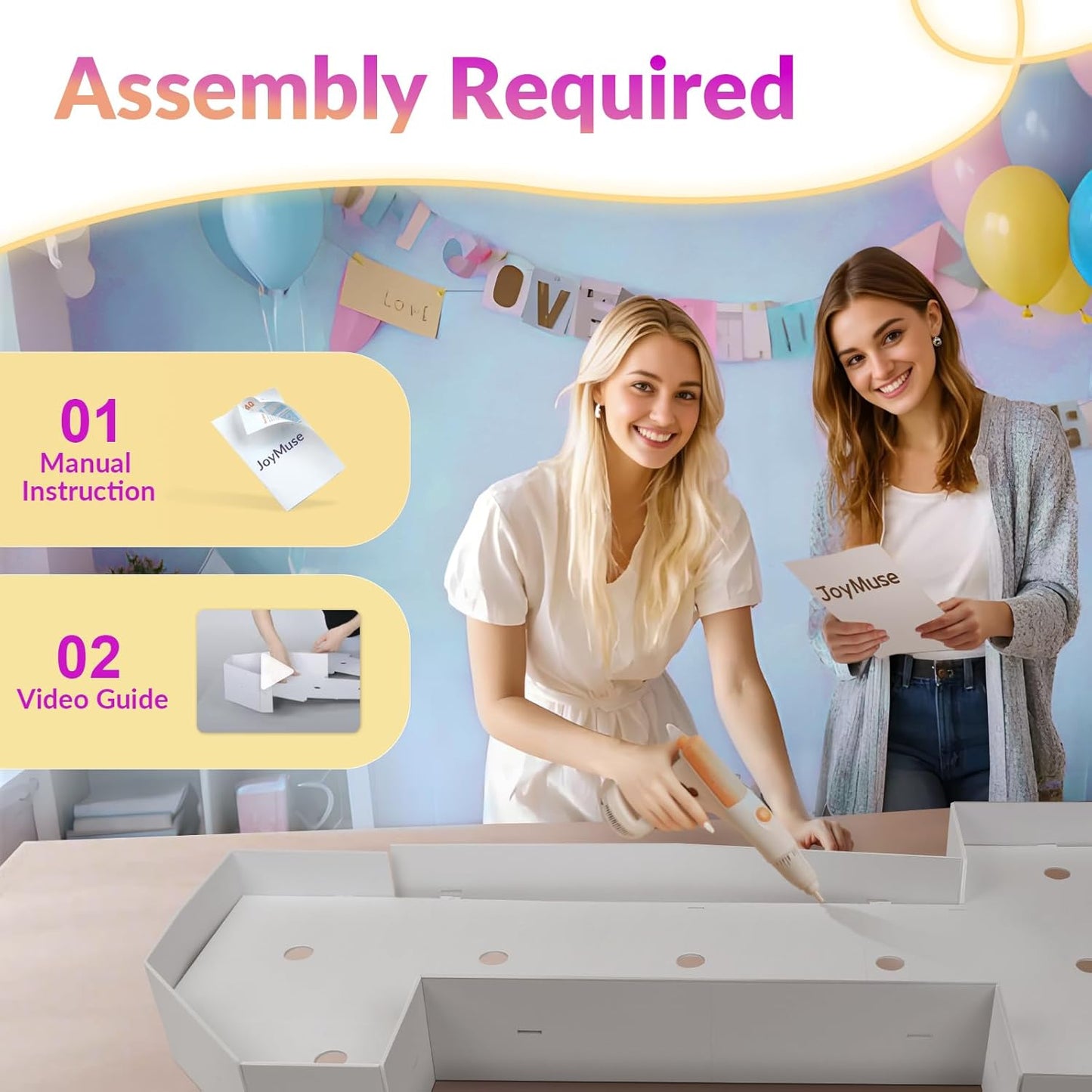 JoyMuse Marquee Letters 3 Feet Tall, Light Up Letters 3FT with Lights, Large Letters for Party, Letter N Light Up Letters for Baby Shower Wedding Proposal Graduation Birthday Decorations