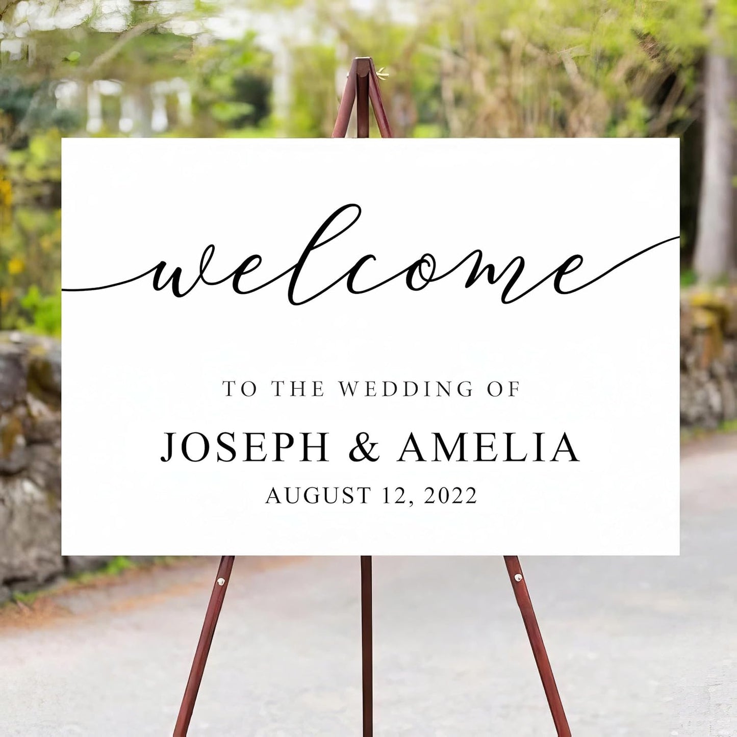 Wedding Welcome Sign - Welcome To The Wedding Sign - Personalized Wedding Sign - Wedding Décor