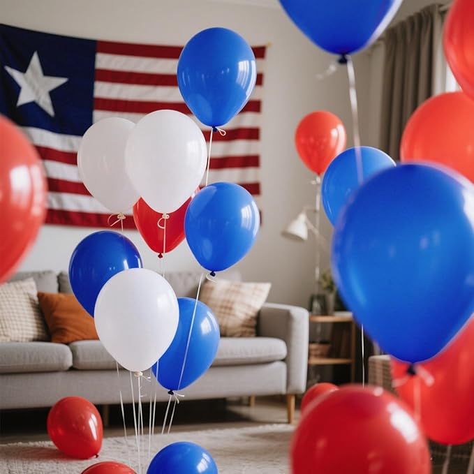 Blue Balloons Blue Party Decorations 10 Pack 36 inch Round Royal Blue Balloons for Birthday Graduation Baseball Nautical 4th of July Independence Memorial Day Patriotic Party Decorations