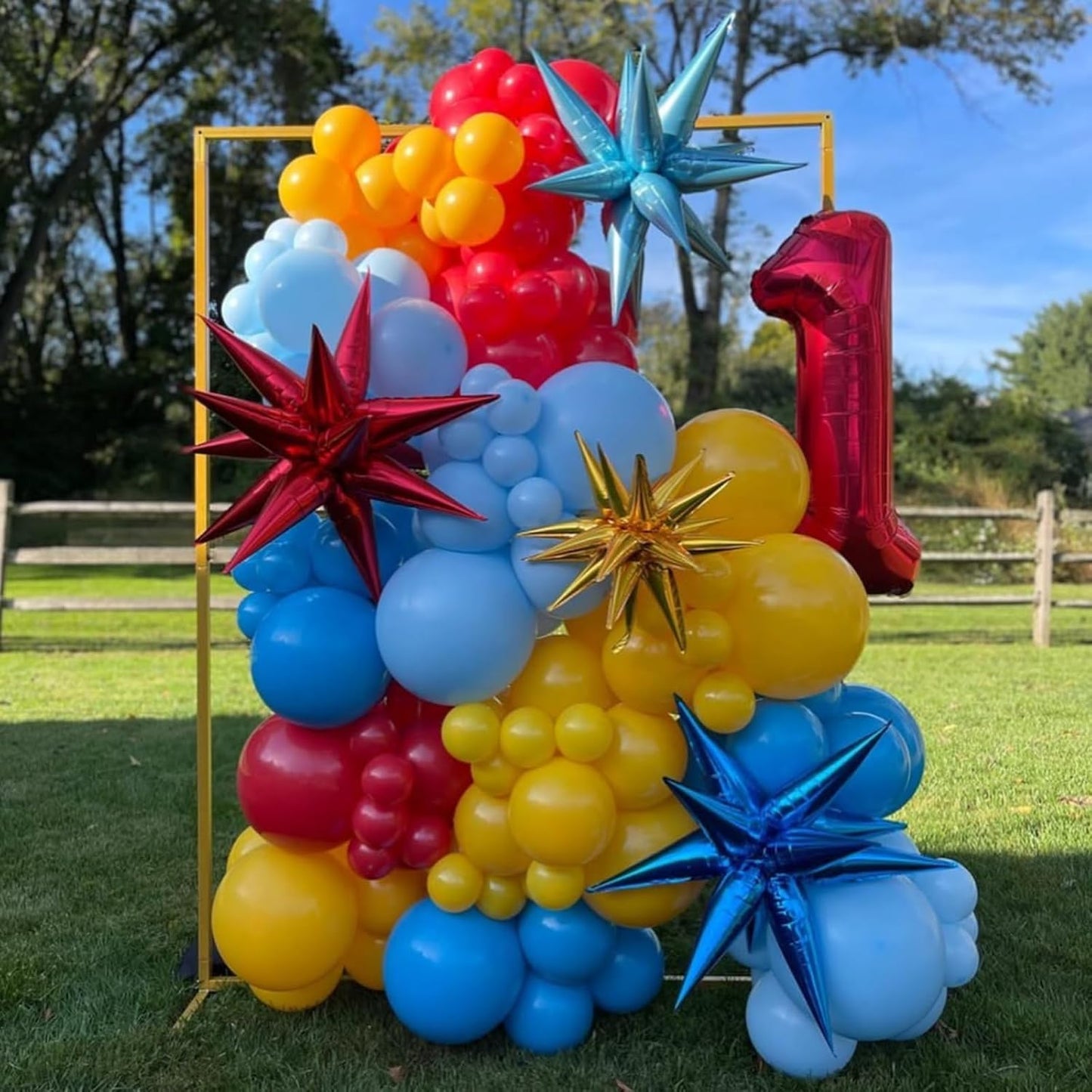 Colorful Star Balloons 12pcs, 27/22 Inch Foil Rainbow Star Explosion Balloons, Large Spike Mylar Cone Balloon, Multicolor Fireworks Shape Balloon Party Decor for Birthday Graduation