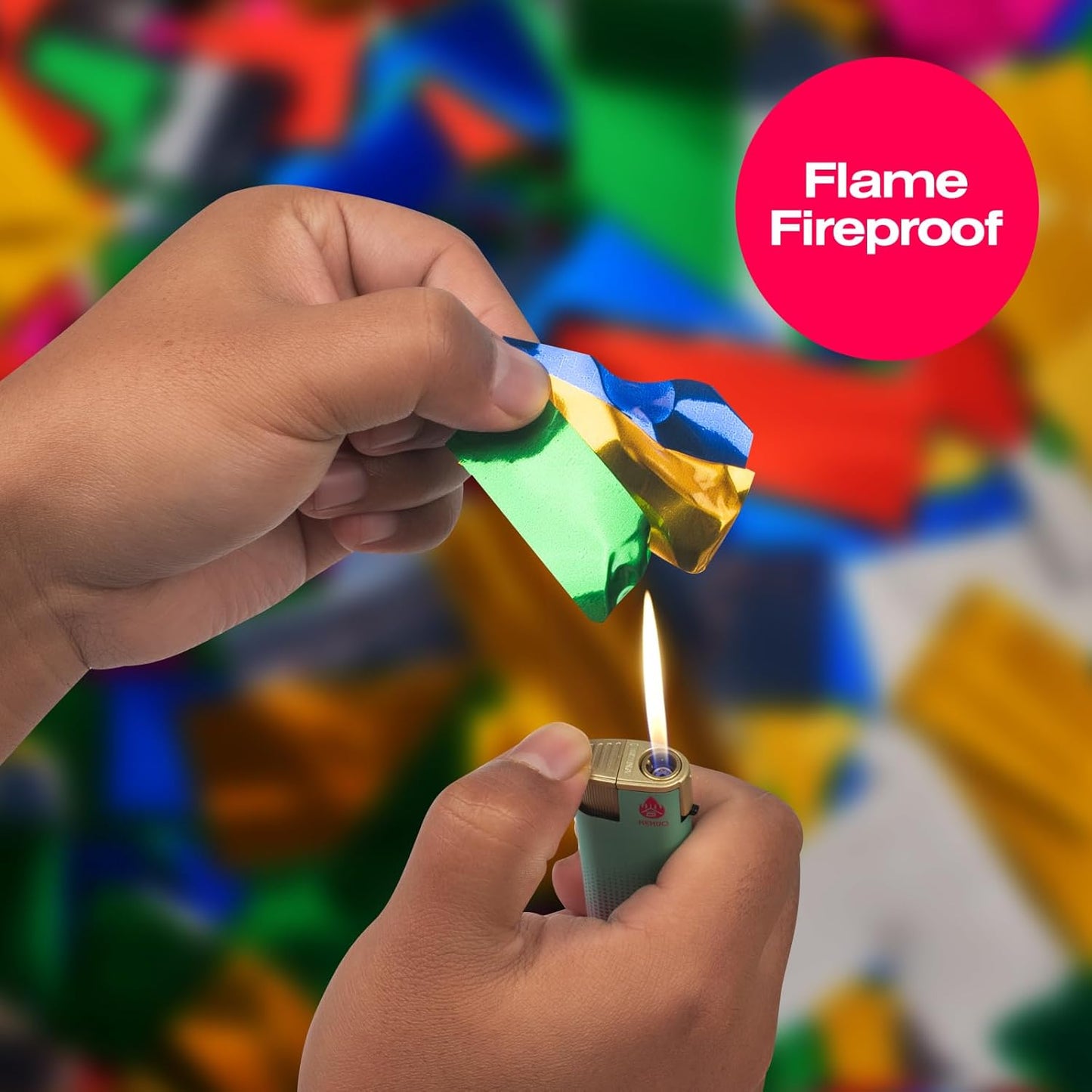 Metallic Glitter Confetti Paper - Flame Retardant Foil Confetti for Parties, Concerts, Weddings & More (1.1)