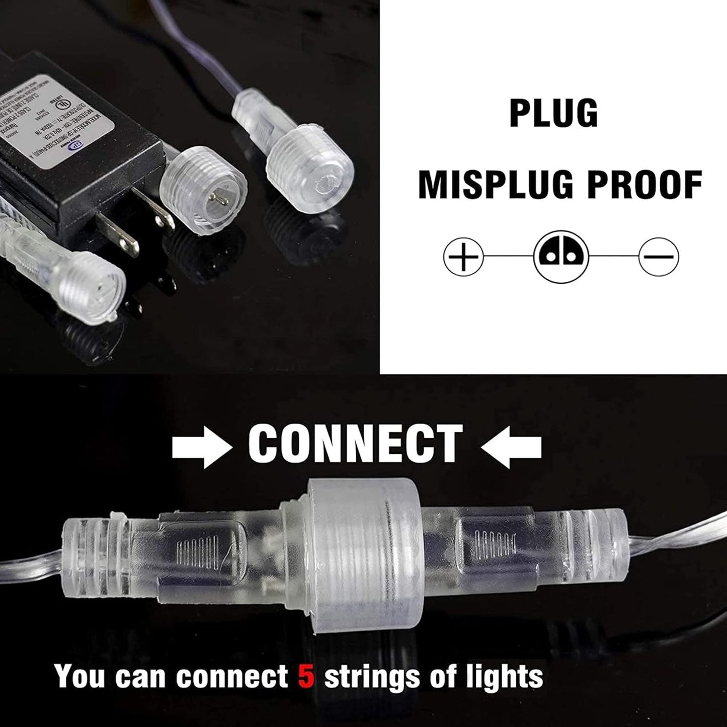 Dazzle Bright 864 LED Christmas Light, Meteor Shower Rain Lights 11.8 Inch 24 Tubes, Waterproof Plug in Falling Rain Lights Decorations for Xmas Tree Yard Party (Warm White)