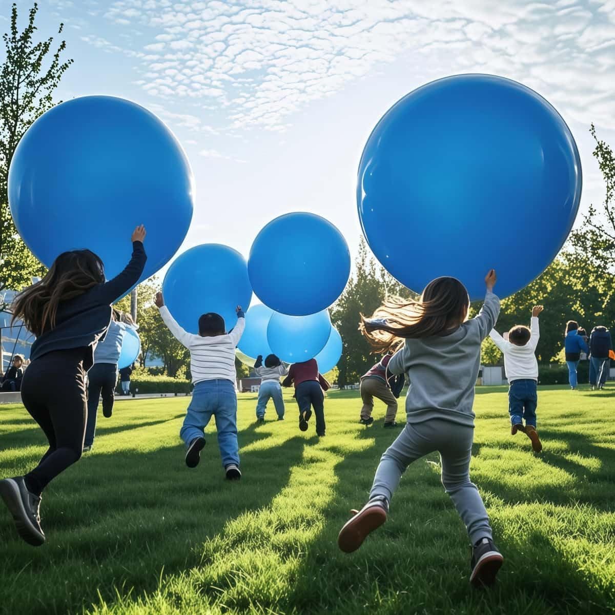 30 Pack Blue Balloons 36 Inch Blue Latex Large Balloons for Party Decorations and Events