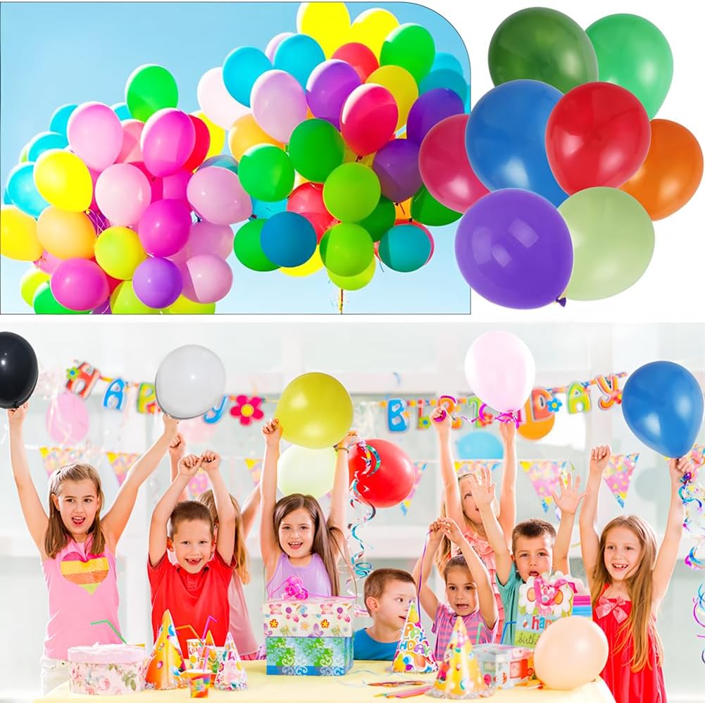 1500 Pack 5 Inch Rainbow Balloons Bulk 15 Assorted Colors Latex Balloon Mini Multicolor Small Balloons for Birthday Wedding Baby Shower Anniversaries Store Party Decorations