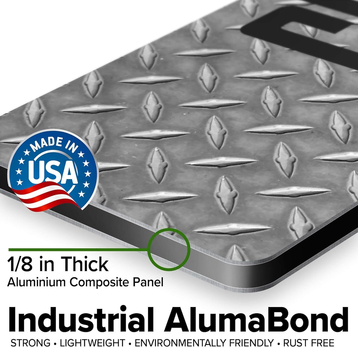 Custom Sign, Custom Street Sign, 11 Font Colors, 13 Font Styles, 4 Hole Options, 22 Sizes, 6x30 Inches, Rust Free DiBound, Fade Resistant, Made in USA by My Sign Center (Diamond Metal)