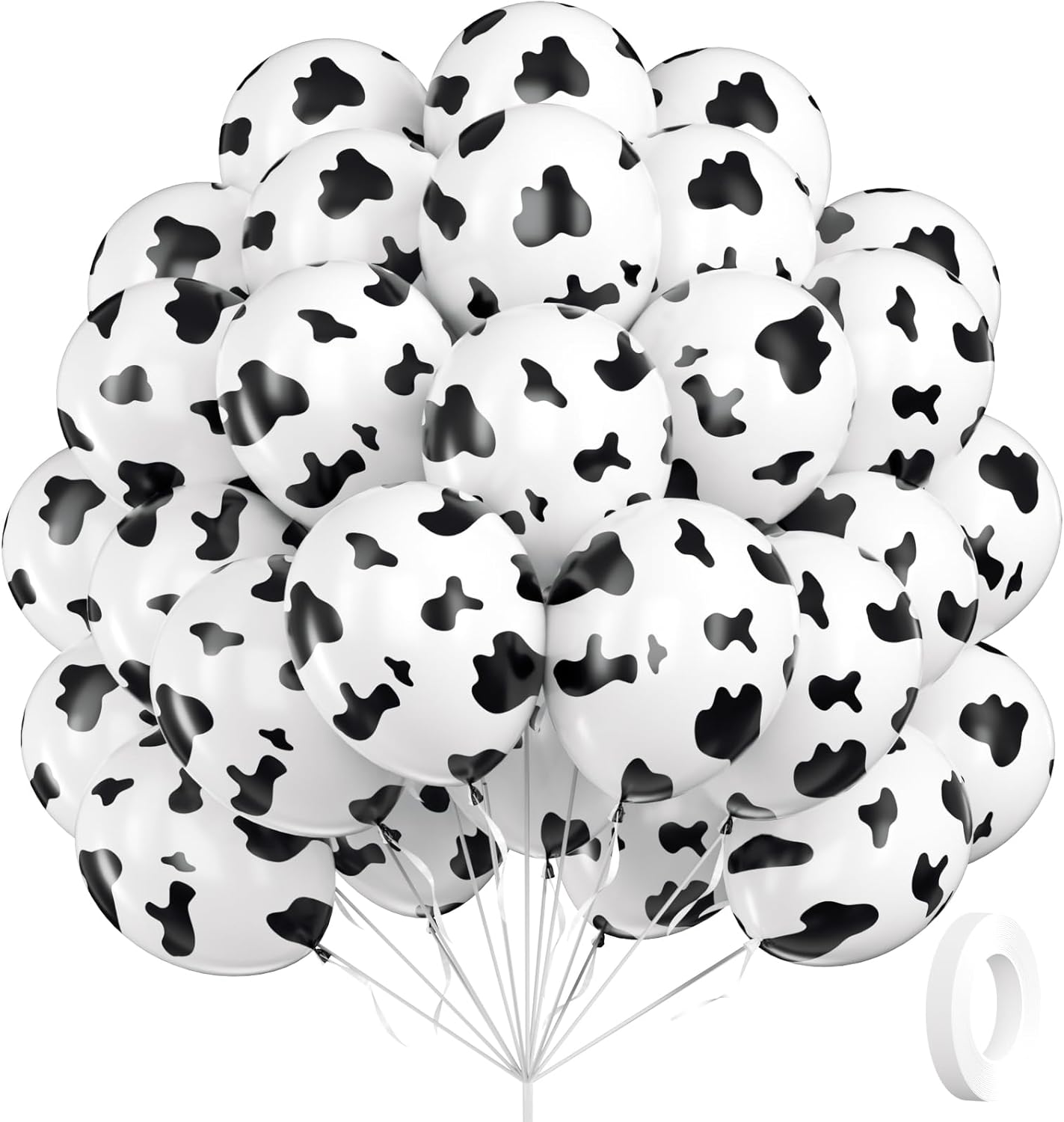 Cow Print Balloons, Latex Cow Balloons for Farm Cowboy Cowgirl Rodeo Western Baby Shower Birthday Party Decorations