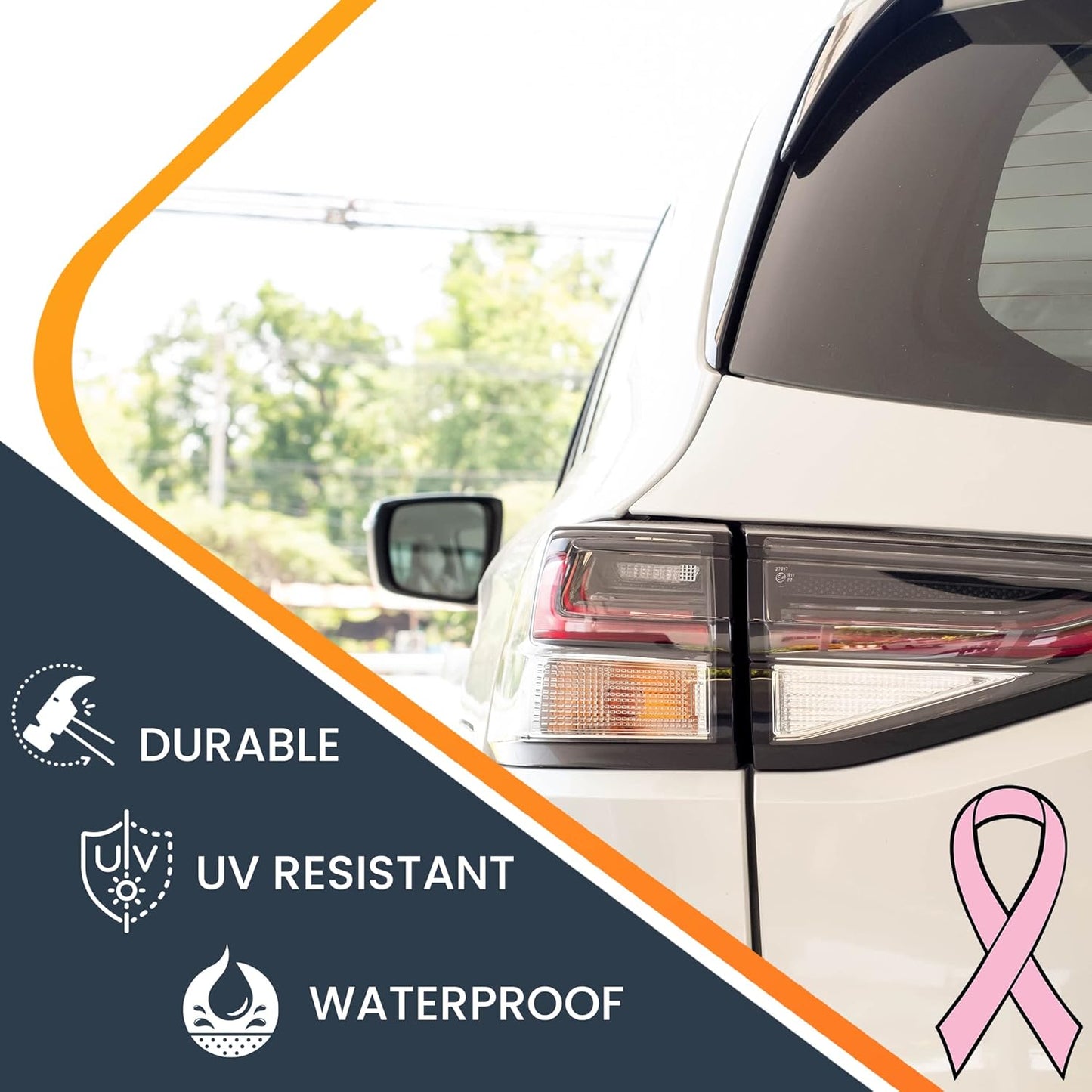 Magnet Me Up Support Breast Cancer Awareness Month, Pink Ribbon Magnet Decal, 3.5x7 Inches, Heavy Duty Automotive Magnet for Car Truck SUV, Any Magnetic Surface, Great Gift Idea, Crafted in USA