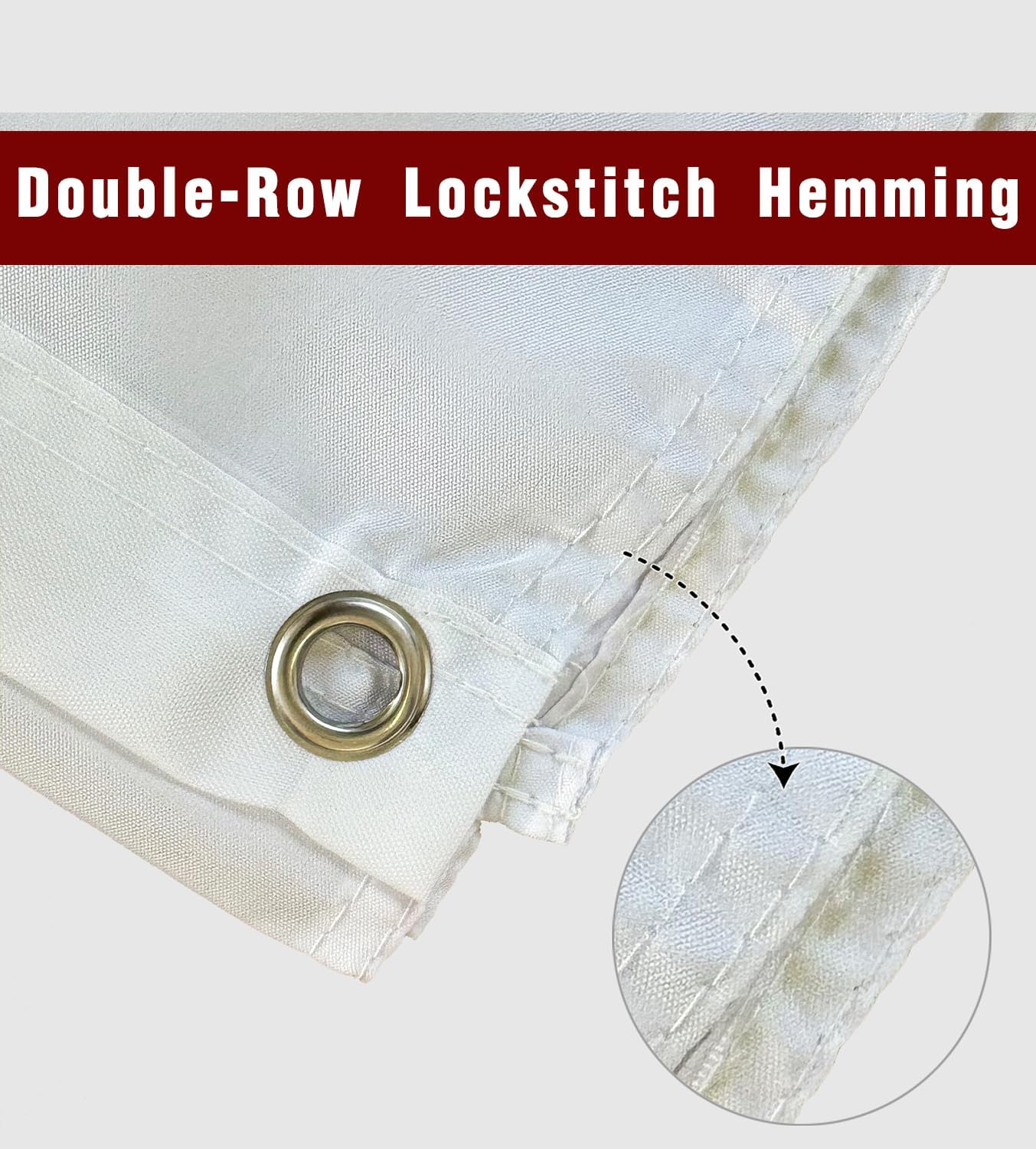 Just Married Flag Banner Outdoor Indoor Decoration Flag 3x5 FT Double Stitched Polyester with Brass Grommets (White)