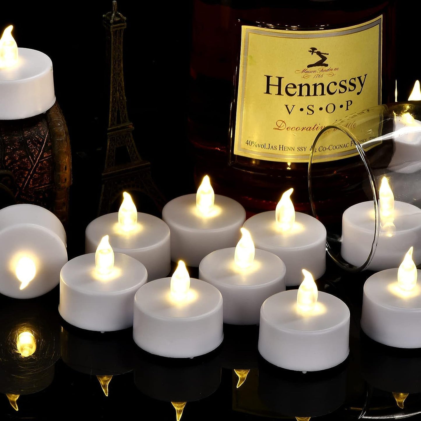 Tea Light Candles with Remote Control,Flickering Flameless LED Candle,Long Lasting 400+Hours,Battery Operated,with Timer for Home Decoration Seasonal &Festival Celebration WarmWhite (50pcs)