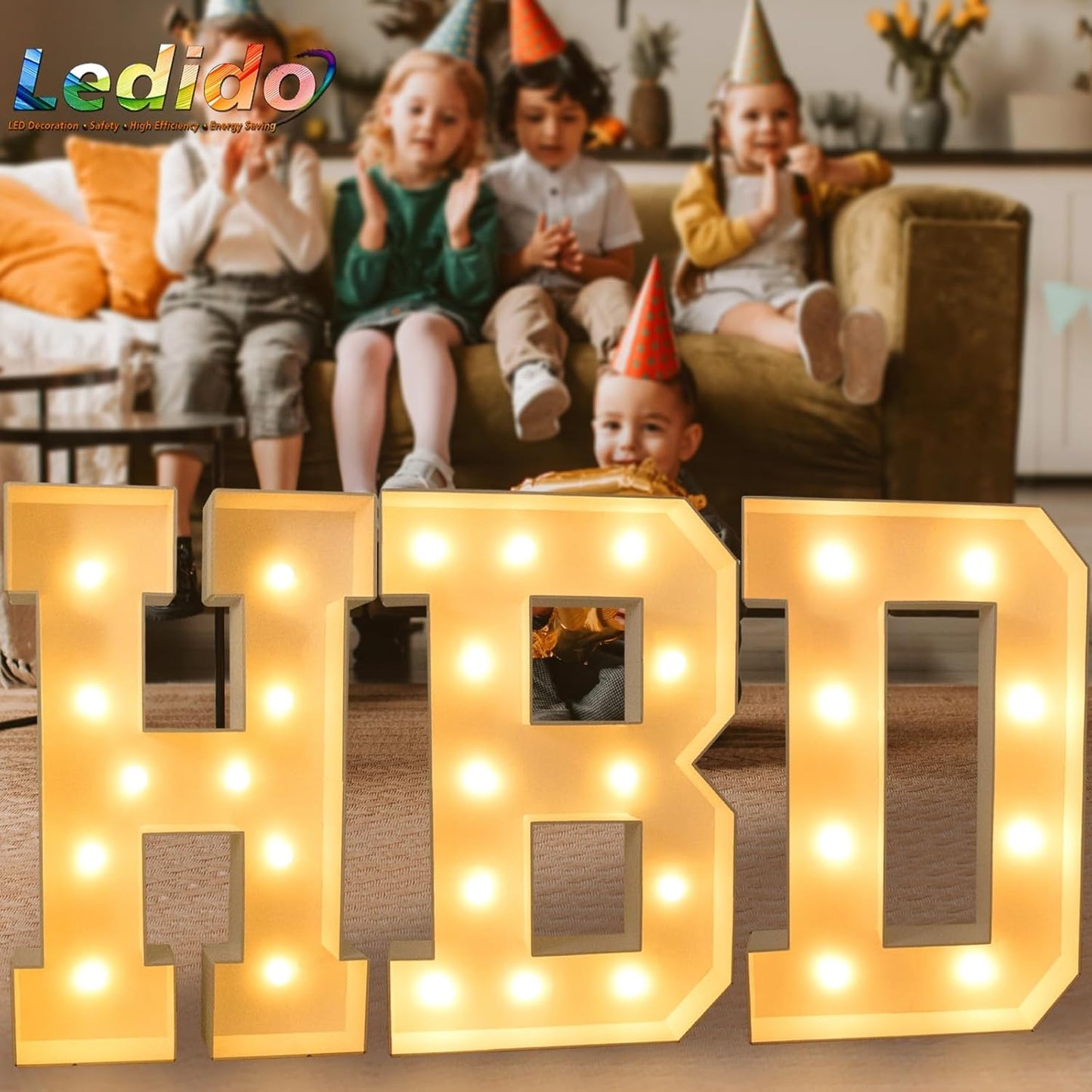 Ledido 3FT Marquee Light Up Letters, Large Light Up Letters, Marquee Letter 3 Feet Tall, Mosaic Lighted Letter for Party Decoration Baby Shower Anniversary Wedding, Z
